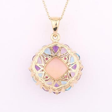 Zonder minimumprijs - Hanger Zilver, Verguld - 9.15ct. tw.