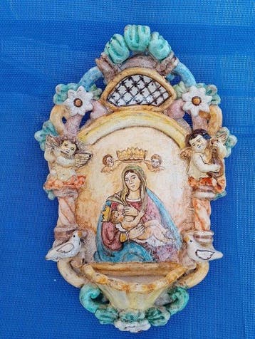 Baroque Bénitier - Ceramica amalfitana - XXe siècle -