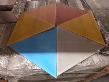 Dozen diverse gekleurde Hexagon betontegels (22x), Ophalen