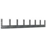 vidaXL Schanskorf U-vormig met 8 palen 860x20x150 cm ijzer, Verzenden