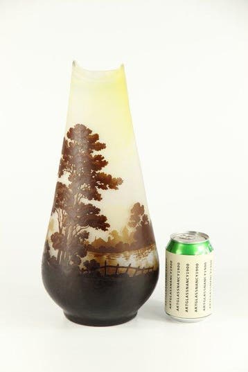 Emile Gallé - Vase - Verre, Antiquités & Art