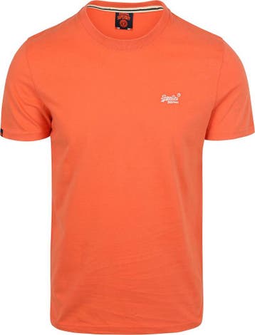 Superdry Essential T-Shirt Oranje maat Maat 48/50 (M) Heren, Verzenden