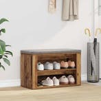 vidaXL Schoenrek met plank Oud hout 75 x 35 x 45 cm Bewerkt, Huis en Inrichting, Verzenden, Nieuw