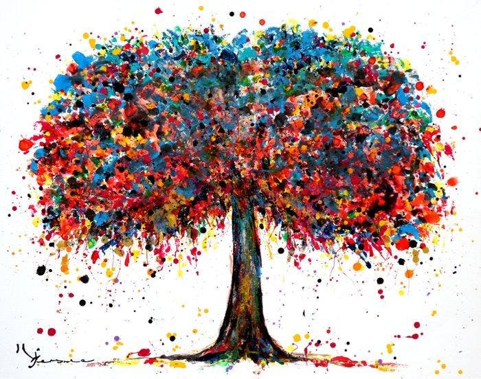 Kspersee - Tree of life, Antiek en Kunst, Kunst | Schilderijen | Modern