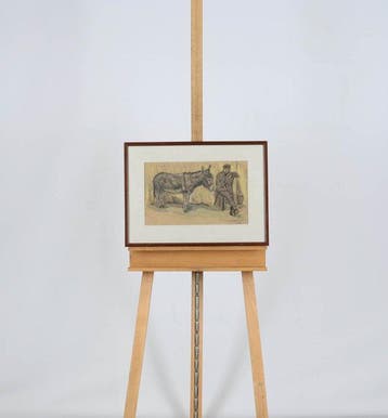 Willem Hendrik van der Nat (1864–1929) - Ezel en man