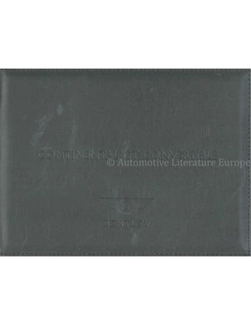 2017 BENTLEY CONTINENTAL GT CABRIO INSTRUCTIEBOEKJE ENGELS, Ophalen of Verzenden