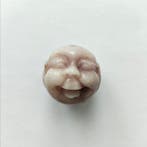 Oud-Chinees Amethist Groteske Hoofdbal Kraal Talisman - 30