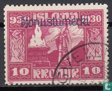 IJsland - 1000 jaar parlement - 1930, Verzenden