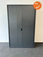 Roldeurkast Aspa - 195x120x45cm - Antracietgrijs met antraci, Werkplek, Ophalen of Verzenden, Gebruikt, Kast