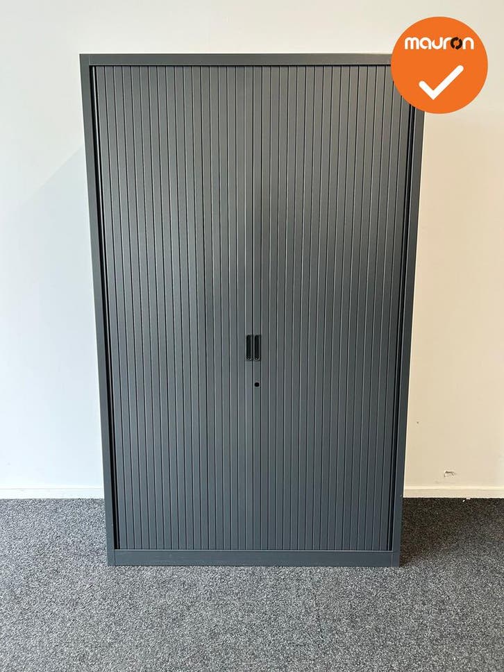 Roldeurkast Aspa - 195x120x45cm - Antracietgrijs met antraci, Articles professionnels, Aménagement de Bureau & Magasin | Mobilier de bureau & Aménagement