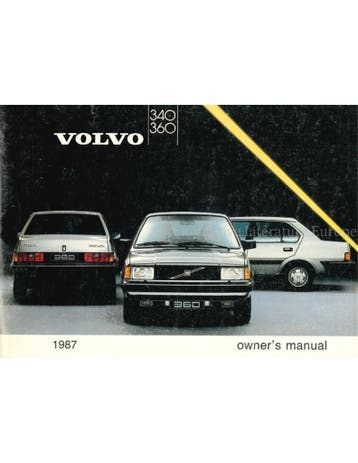 1987 VOLVO 340 360 INSTRUCTIEBOEKJE ENGELS
