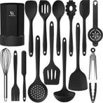 HI NATURE™ Keukengerei Set met Houder 15 delig - Siliconen, Verzenden, Nieuw