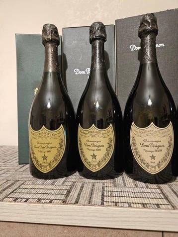 Dom Pérignon, 1992, 2000, 2009, 2010 & 2013 - Champagne Brut, Verzamelen, Wijnen, Nieuw