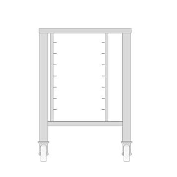 Onderstel | Wielen (Geremd) | Combisteamer 5X 2/3 GN Maxima, Verzenden