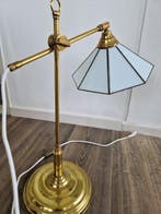 Tafellamp - Messing, Glas, Antiek en Kunst