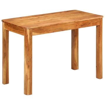 vidaXL Eettafel 110x55x76 cm massief acaciahout, Verzenden
