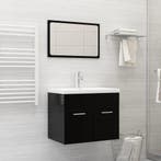 vidaXL Inbouwwastafel met kraan 61x39x18 cm keramiek wit, Verzenden, Nieuw