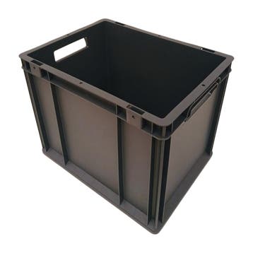 Stapelbak 400x300x320 mm euronorm donkergrijs pp nieuw, Zakelijke goederen, Ophalen of Verzenden