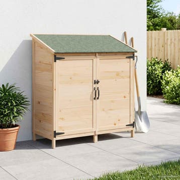 vidaXL Tuin Shed Naturel 106,5 x 56 x 113,5 cm Massief, Verzenden