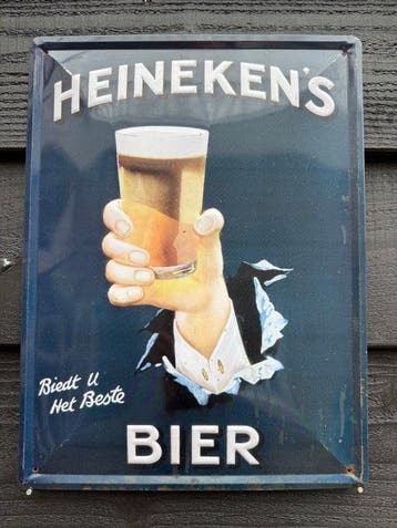 Heineken - La bière de Heineken - Enseigne publicitaire -