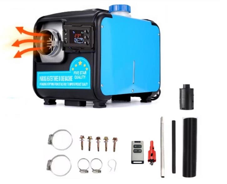 DrPhone ThermaFlow 8000X - LCD - 12V Kachel 8kw Tot 1kw -, Bricolage & Construction, Chauffage & Radiateurs, Envoi