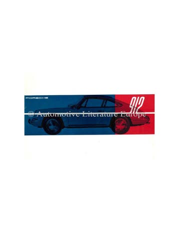 1965 PORSCHE 912 BROCHURE DUITS, Ophalen of Verzenden, Nieuw