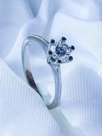 Ring - 18 karaat Witgoud - 0.43ct. tw. Diamant (Natuurlijk)