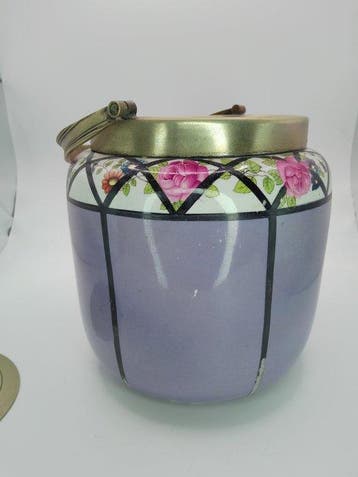 Pot à biscuits - Présentoir à gâteaux Art Déco Carlton Ware