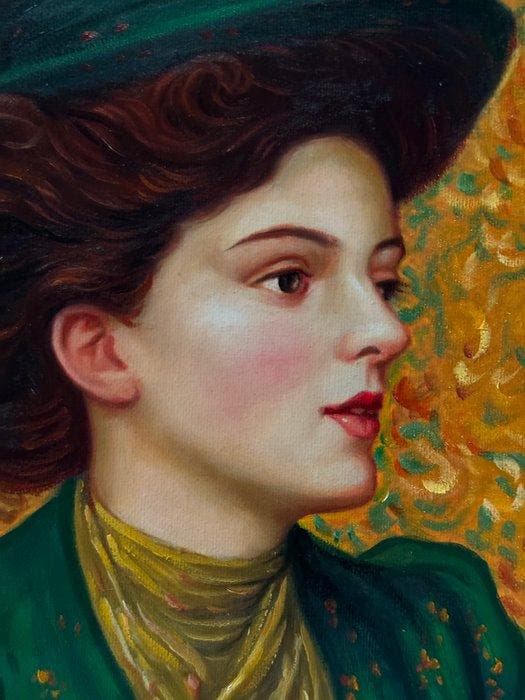 Andrea Fregi (1971) - Brezza dorata, Antiek en Kunst, Kunst | Schilderijen | Modern