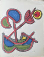 Henry Front (1940–2019) - A la pêche du soleil. (Vendu sans