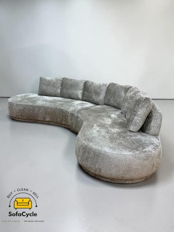 NIEUWE OVERSTOCK organische bouclé zetel – uniek design en u, Verzenden
