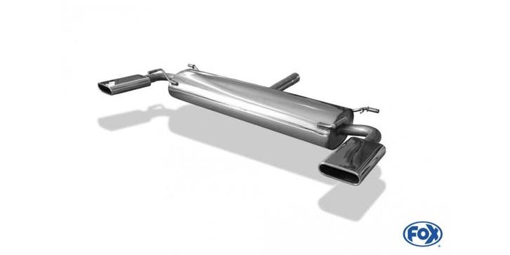 FOX Subaru SVX einddemper cross exit rechts/links - 130x50 t, Autos : Pièces & Accessoires, Systèmes d'échappement, Envoi