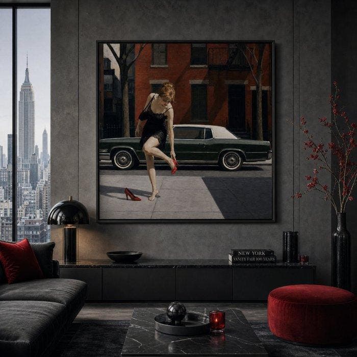 Le Yack - Breakfast at Tiffanys - Hand signed, Antiek en Kunst, Kunst | Designobjecten