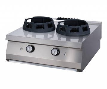 Heavy Duty Wok Brander | RVS | Dubbele brander | RVS, Verzenden, Nieuw in verpakking