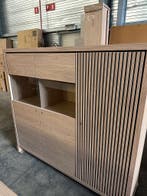 Levanzo highboard, blond oak, Maison & Meubles, Armoires | Armoires murales