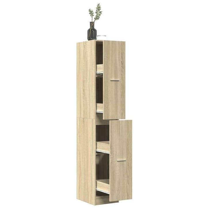 vidaXL Apothekerskast 30x41x174,5 cm bewerkt hout sonoma, Huis en Inrichting, Kasten | Overige, Nieuw, Verzenden