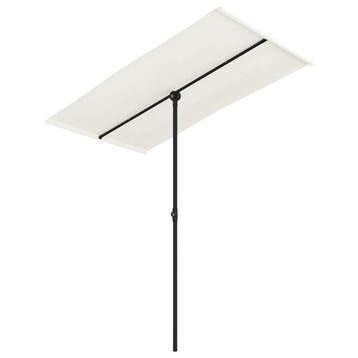 Parasol 180x110cm - Blanc sable - -48% - Retour client, Verzenden, Nieuw