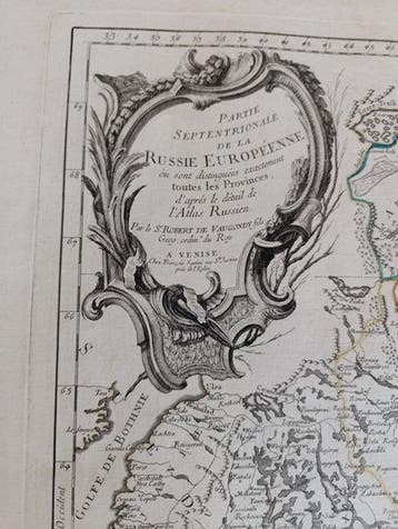 Azië - Rusland en Finland; Robert De Vaugondy - Partie