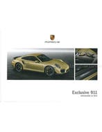 2016 PORSCHE 911 CARRERA EXCLUSIVE HARDCOVER BROCHURE DUITS, Nieuw