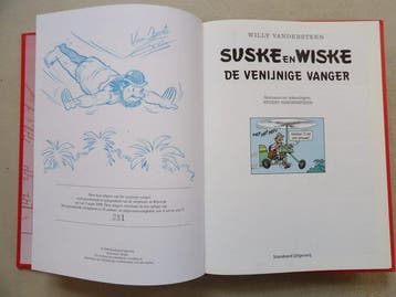Suske en Wiske - De Venijnige Vanger - originele tekening, Nieuw