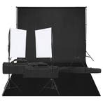 vidaXL Fotostudioset met verlichtingsset en achtergrond, Audio, Tv en Foto, Fotografie | Fotostudio en Toebehoren, Verzenden, Nieuw