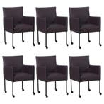Set van 6 Leren eetkamerstoelen More - Toledo Merlin, Ophalen of Verzenden