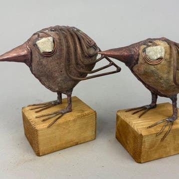 Jacek Drzymaa ( XX- XXI) - Sculpture, NO RESERVE- 2 BIRDS -