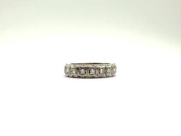 Ring - 18 karaat Witgoud - 0.66ct. tw. - Diamant, Bijoux, Sacs & Beauté, Bagues