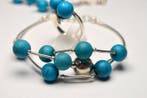 Turquoise - 925 zilver - Blauwe Turkoois - 3-delige