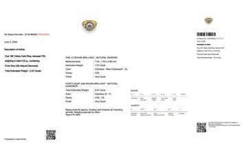 Bague - 18 carats Or jaune - 2.42ct. tw. Diamant (Naturelle), Nieuw