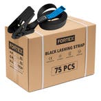 75x FORTEX 1-delige spanband met ratel - 25mm - 250/500daN -, Verzenden