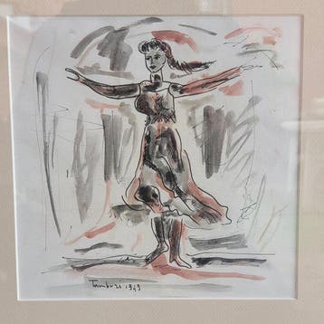 Orfeo Tamburi (1919-1994) - Fanciulla danzante, Antiek en Kunst