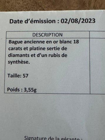 Verlovingsring Platina - 3.50ct. tw. Robijn - Diamant -, Handtassen en Accessoires