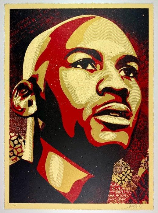 Shepard Fairey (OBEY) (1970) - Hall of Fame Portrait (Large, Antiek en Kunst, Kunst | Designobjecten